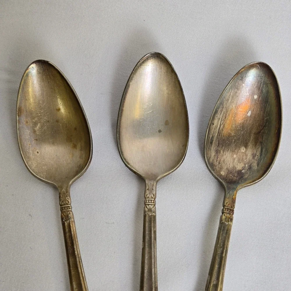 Holmes & Edwards‎ Silverplate Teaspoons, Danish Princess, 6.25